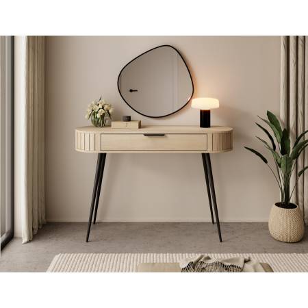 Toaletka z szufladą ryflowana dąb cremona 120 cm 2D1S LAVIA